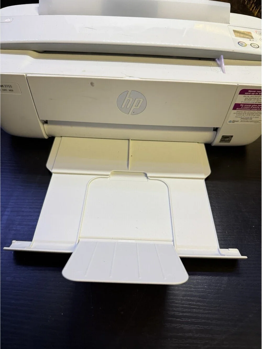 HP DeskJet 3700 All-in-One Wireless Color Inkjet Printer White J9V91A SDGOB-1621